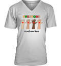 Everyone Is Welcome Here Idaho Teacher V Neck T Shirt