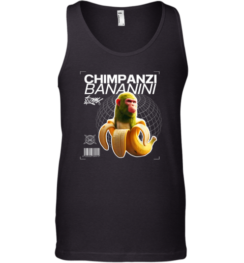 Chimpanzi Bananini Monkey Banana Tank Top