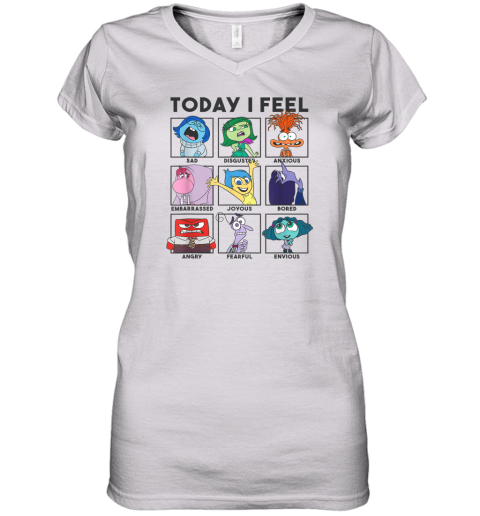 Disney Pixar Inside Out 2 Today I Feel Women039S V Neck T Shirt