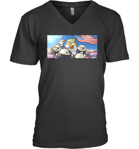 Donald Trump American Eagle V Neck T Shirt