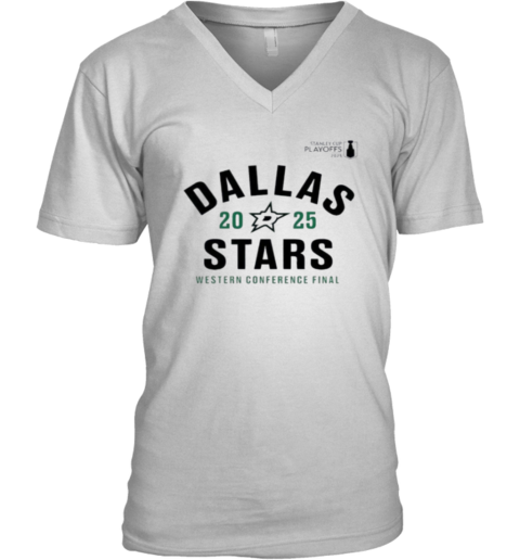 Dallas Stars 2025 Stanley Cup Playoffs Western Conference Final Contender V Neck T Shirt