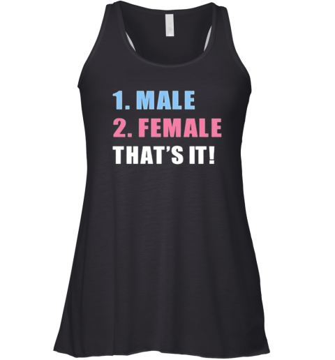 1 Male 2 Female That039S It 2025 Racerback Tank
