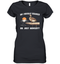 Am I Mentally Deranged Or Just Hungry Women039S V Neck T Shirt