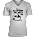 Chance Get Out Of Jail Free V Neck T Shirt