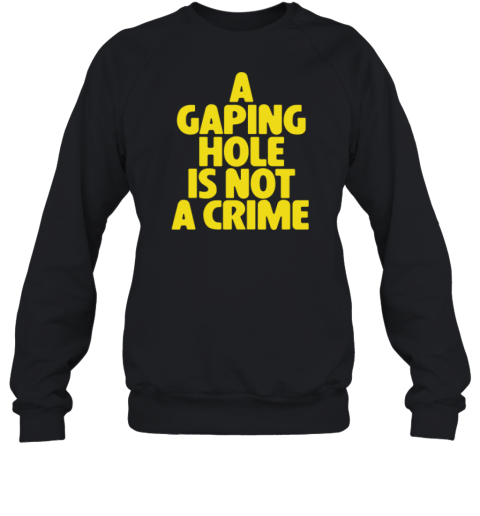 A Gaping Hole Is Not A Crime Sweatshirt