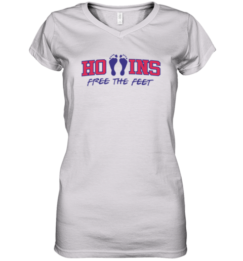 Buffalo Bills Hollins Free The Feet Women039S V Neck T Shirt