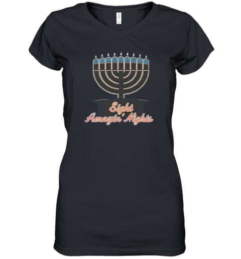 Eight Amazin039 Nights Women039S V Neck T Shirt