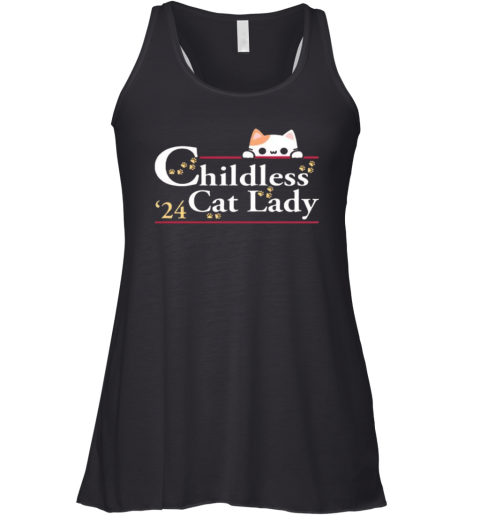 Childless Cat Lady For Kamala Harris 2024 Racerback Tank