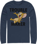Harry Potter Big & Tall Tom & Jerry Trouble Maker Men's Tops Long Sleeve Tee Shirt