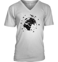 Earth Rocket V Neck T Shirt