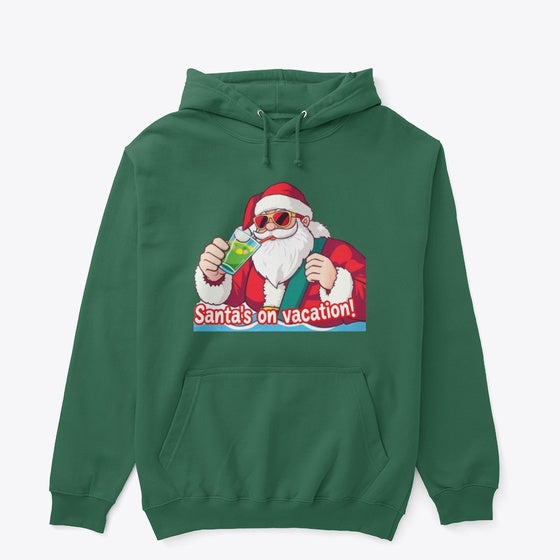 Santa On Vacation Graphic T Shirt