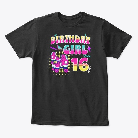 16th Birthday Roller Skating Graphic T Shirt