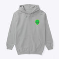 Alien Face Pixel Alien Zip Hoodie Hoodie Trending US Fan Favorite