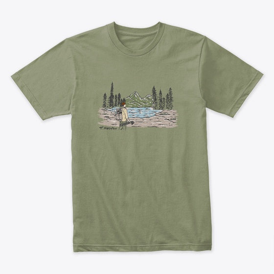 Lakeside Landscape Photography | Premium Unisex T-Shirt
