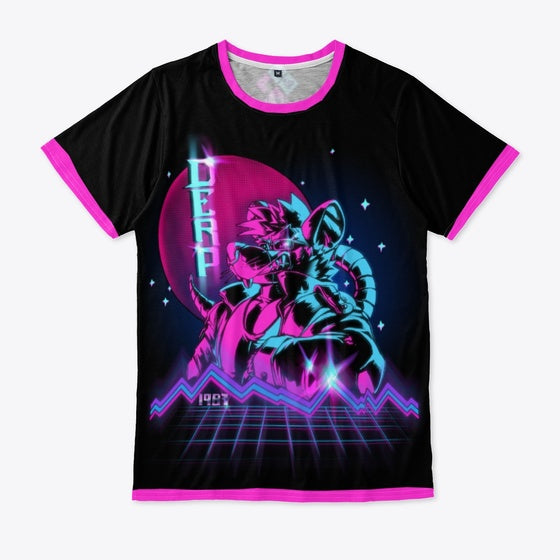 Retro Waff 87 23 Pink | Fantasy Graphic Tee for Everyday Style