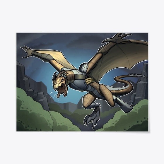The Winged Jungle Hunter POSTER | Fantasy Graphic Tee for Everyday Style