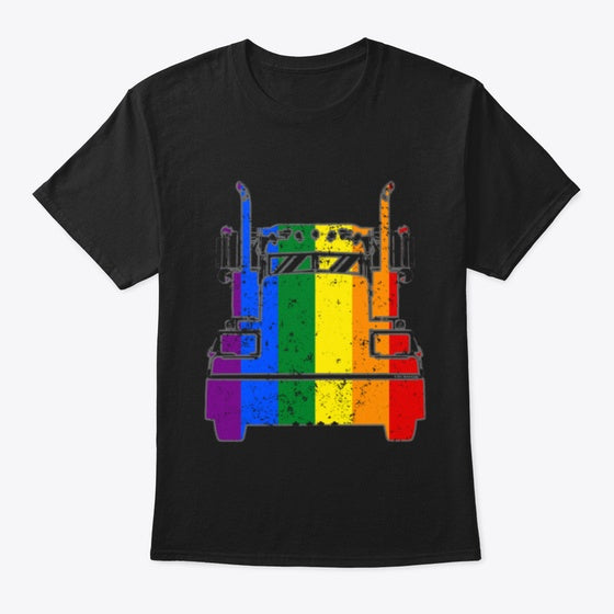 Gay Trucker Rainbow Flag Lgbt Rights Sup Apparel Comfort Fit Hot Right Now