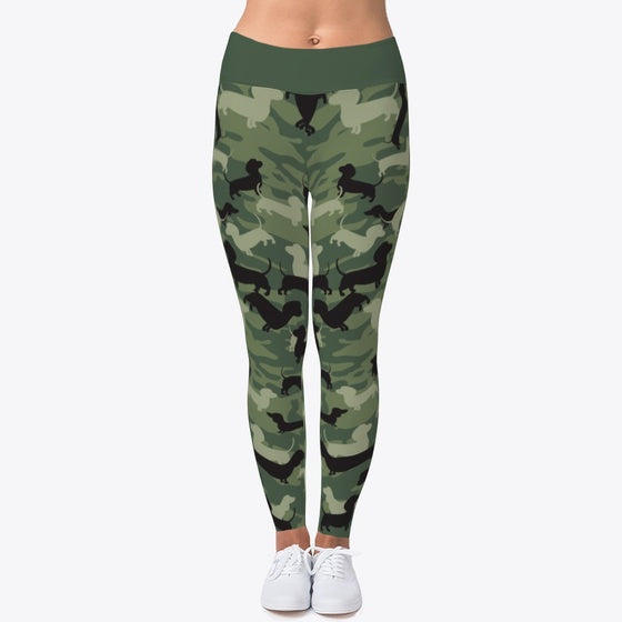 Dachshund Lover Gift Camo Pattern | Premium Unisex T-Shirt