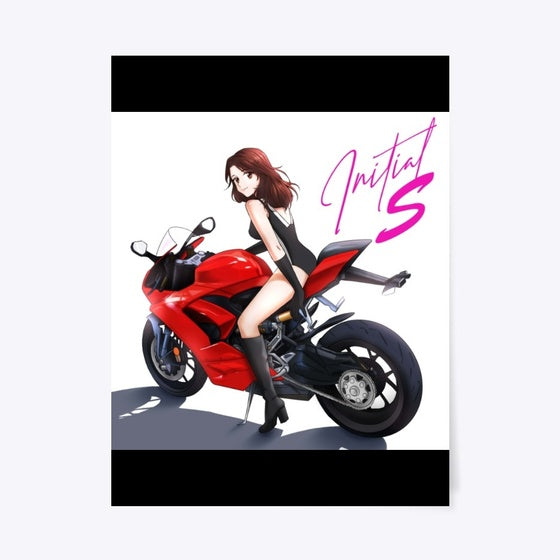 Initial S anime-style poster | Fantasy Graphic Tee for Everyday Style