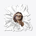 ln 1 sloth glass die cut | Premium Unisex T-Shirt, Trending Graphic Tee