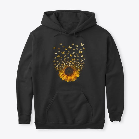 Butterfly sunflower | Premium Unisex T-Shirt