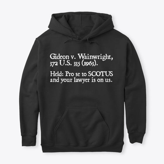 Gideon v Wainwright Apparel Streetwear Style Gift Ready