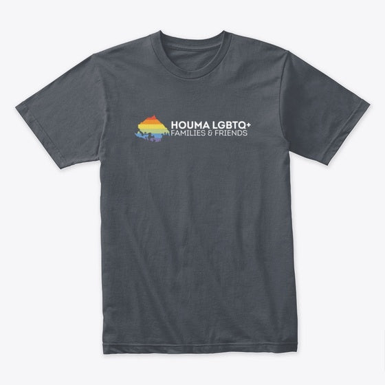 Group Logo Tee Dark Color BG T Shirt High Search Demand Gift Ready