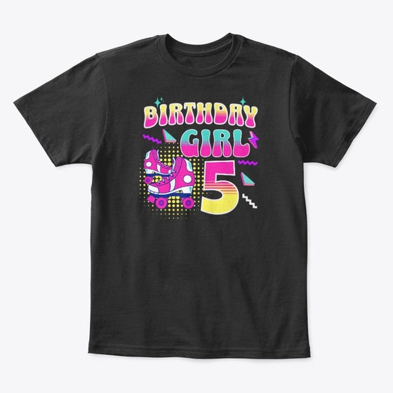5th Birthday Roller Skating Birthdaygirl Graphic T Shirt