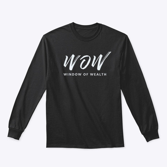 WOW Long Sleeve Tee Long Sleeve T Shirt Viral TikTok Hot Right Now