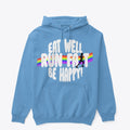 Eat well run fast be happy | Premium Unisex T-Shirt