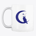 The Owl and Moon Mug | Premium Unisex T-Shirt, Trending Graphic Tee