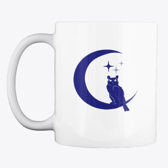 The Owl and Moon Mug | Premium Unisex T-Shirt, Trending Graphic Tee