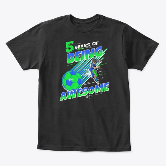 5th Birthday Soccer Happy Graphic T Shirt