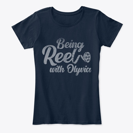 Being REEL With Olyvia Vintage Tee T Shirt Trending US Gift Ready