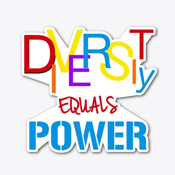 DIVERSITY EQUALS POWER RAINBOW Apparel High Search Demand Best Seller Look