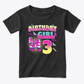 3rd Birthday Roller Skate Skating Graphic T Shirt
