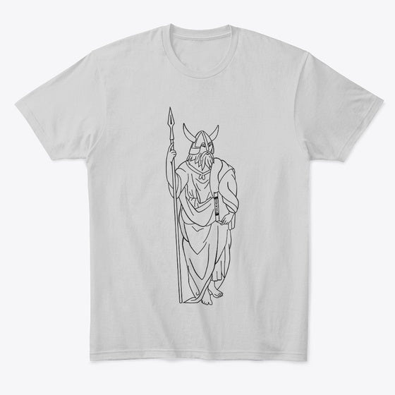 Plato-Odin Black Graphic Shirt