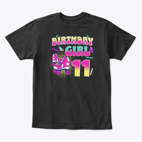 11th Birthday Roller Skating Graphic T Shirt