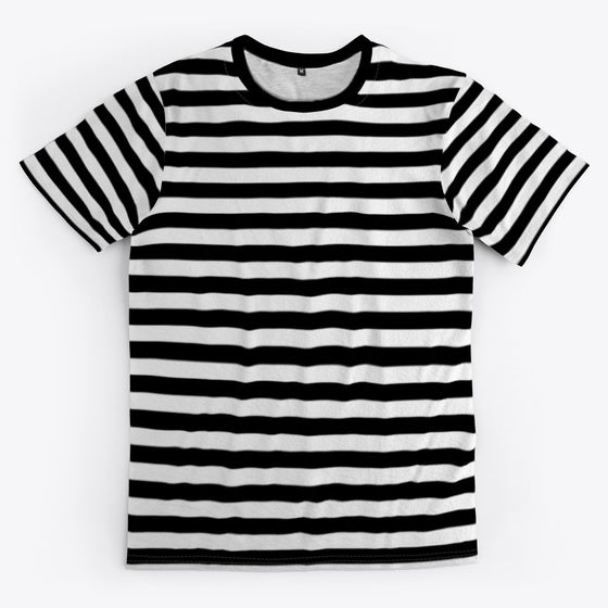 Emo Stripes Plain White | Premium Unisex T-Shirt