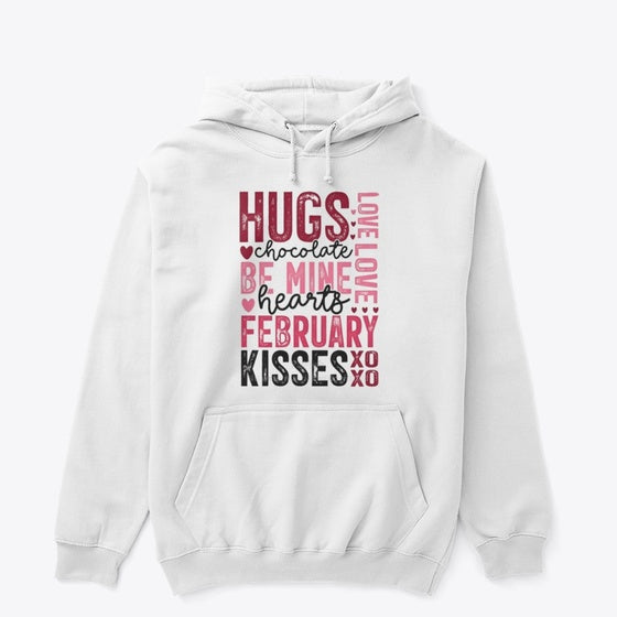 HUGS LOVE LOVE chocolate BE MINE hearts Apparel Streetwear Style Daily Wear
