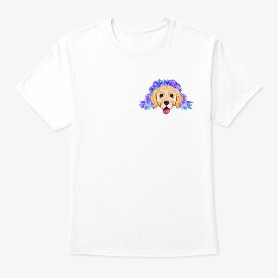 Labrador with Flowers Apparel Streetwear Style Fan Favorite