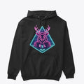 9YL Purple and cyan neon deer collection Apparel Streetwear Style Gift Ready
