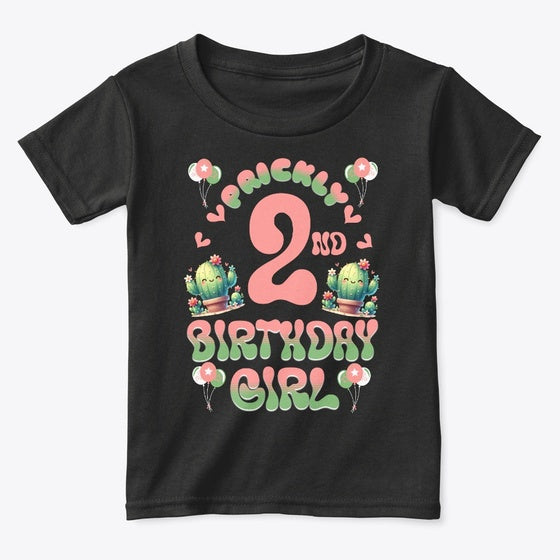 2nd Birthday Prickly Cactus Graphic T Shirt