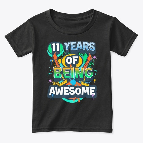 11th Birthday Painter Graphic T Shirt