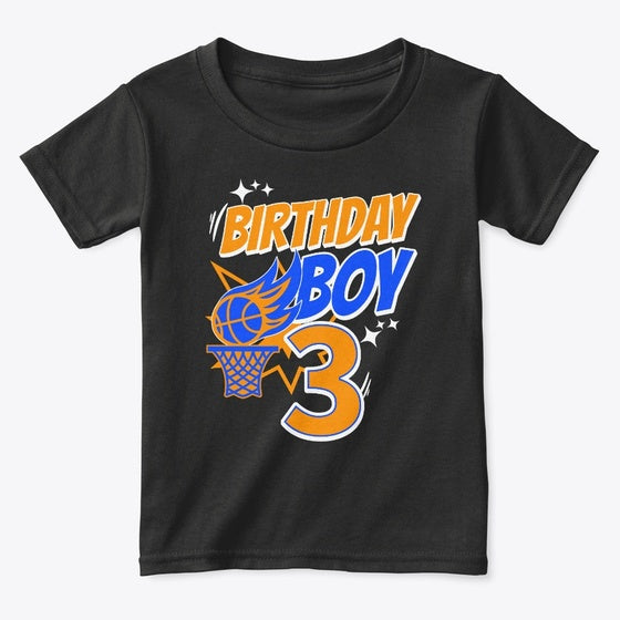 3rd Birthday Basketball 3rdbirthday Graphic T Shirt