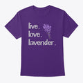 Live Love Lavender Tee | Fantasy Graphic Tee for Everyday Style