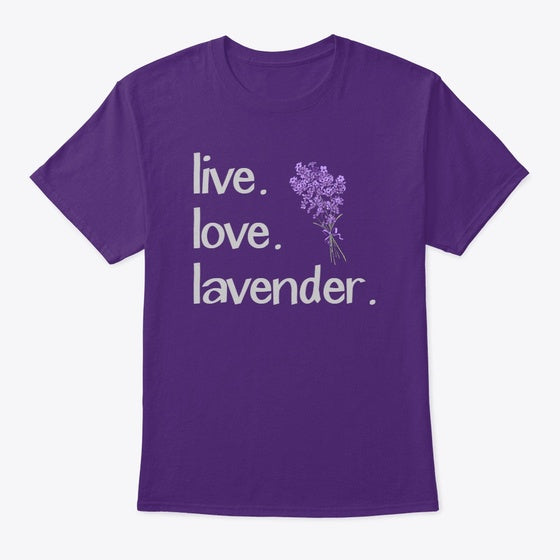 Live Love Lavender Tee | Fantasy Graphic Tee for Everyday Style
