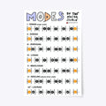Diatonic Musical Modes Theory Poster Apparel Viral TikTok Hot Right Now