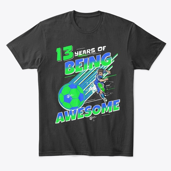 13th Birthday Soccer Graphic T Shirt