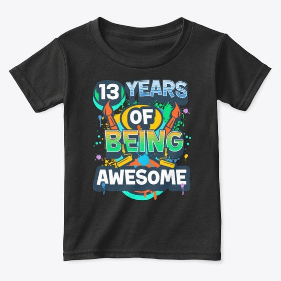 13th Birthday Artist Painter Graphic T Shirt